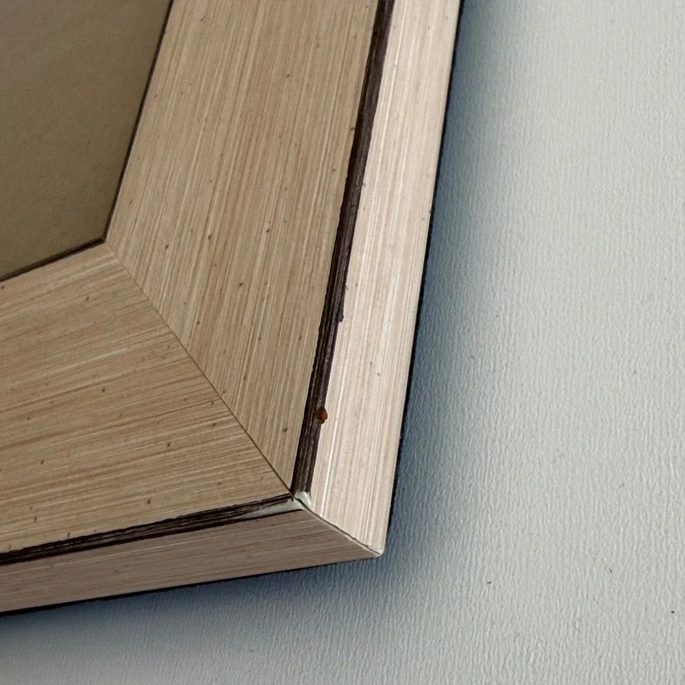 Vintage Picture Frame‎ Wood 5x7 Tan Old World French Cottagecore